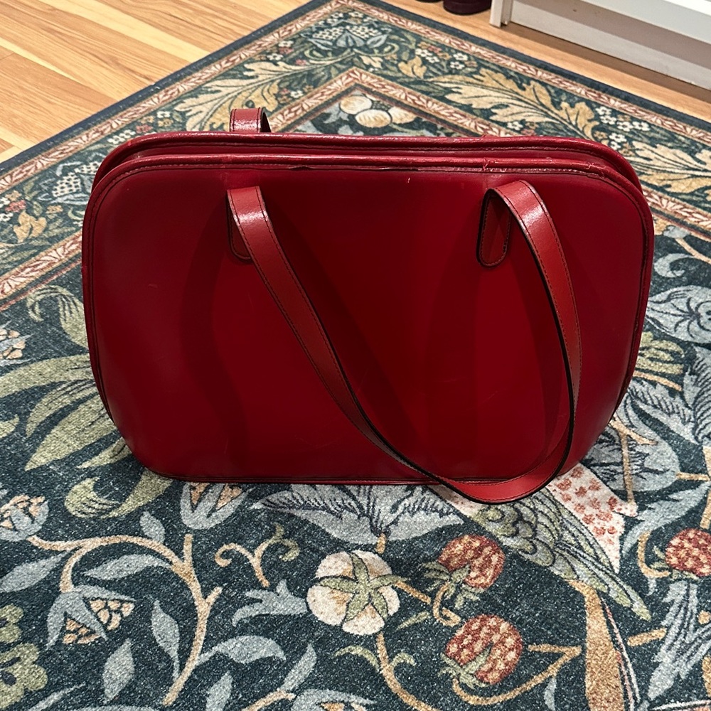 Jack Georges Red Classic Shoulder bag tote